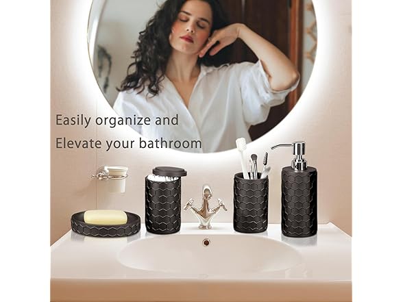 SOFTFLAME Bathroom Accessory Set