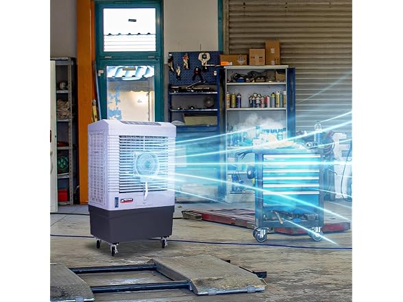 Hexago 5000 CFM Evaporative Air Cooler with Mist