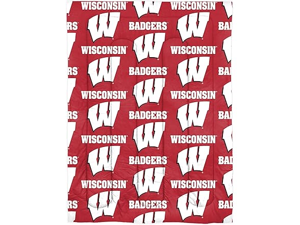 WI Badgers Twin Bed Set Rotary