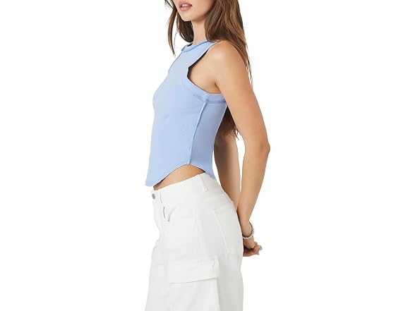 Forever 21 Cropped Curved-hem Tank Top