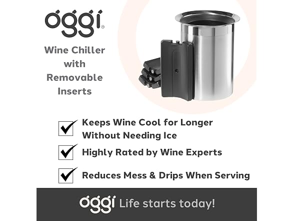 Oggi Wine Cooler with Freezer Inserts
