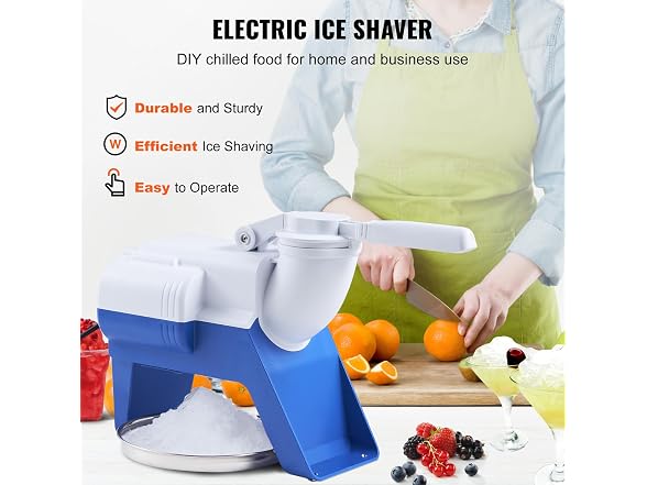 VEVOR Ice Crushers Machine, 176lbs Per