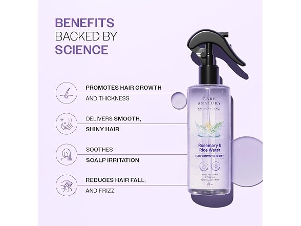 Bare Anatomy Rosemary Rice Water Spray 200ml