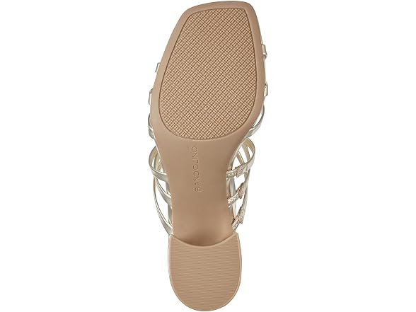 Bandolino Women's Mattien Heeled Sandal, Gold 710, 10