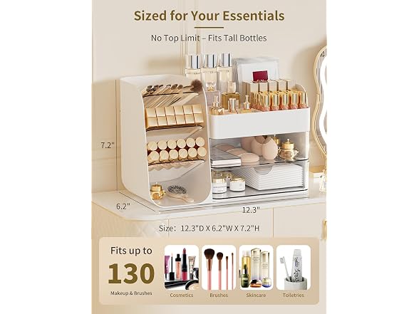 Booklov BC2313626069340 Makeup Organizer with Drawers