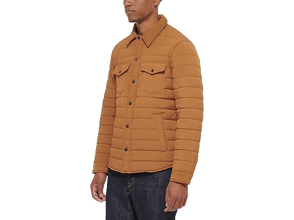 Levis Mens Quilted Stretch Bomber