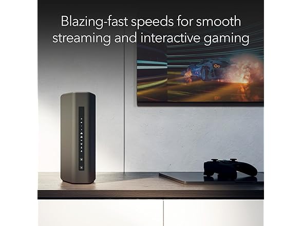 NETGEAR RS300-100NAR Nighthawk RS300 Tri-Band WiFi 7 Router, Wireless Speed Up to 9.3 Gbps, Covers Up to 2500 Sq. Ft., Black - Certified Refurbished (Open Box)