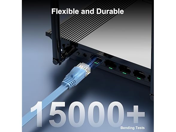 CableGeeker Cat6 Cable 5Ft - 10-Pack, Blue