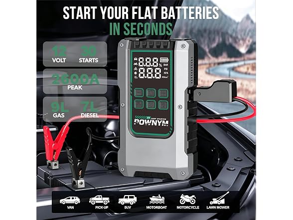 Pownym Portable Car Jump Starter