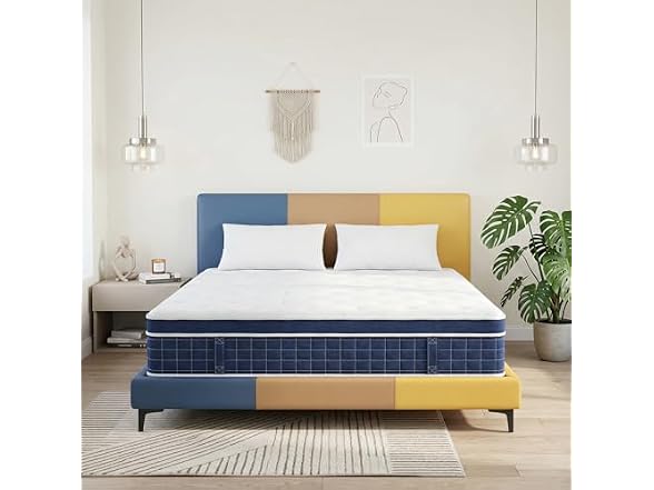 UNZIPE King Size Mattress 14 Inch, Medium Firm, Motion Isolation