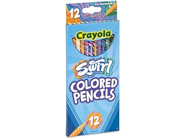 $2.99 Crayola Swirl Colored Pencils for Kids, 12ct dealfomo