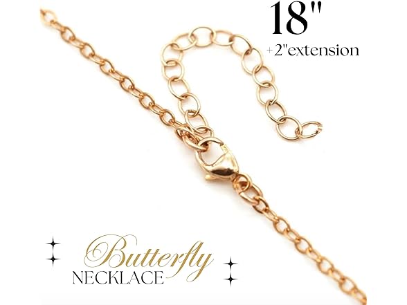 JOSEMVALE Butterfly Necklace Green