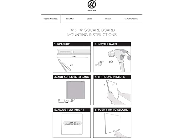 U Brands Cork Bulletin Board 36"x24"