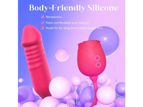 2-in-1 Rose Vibrator