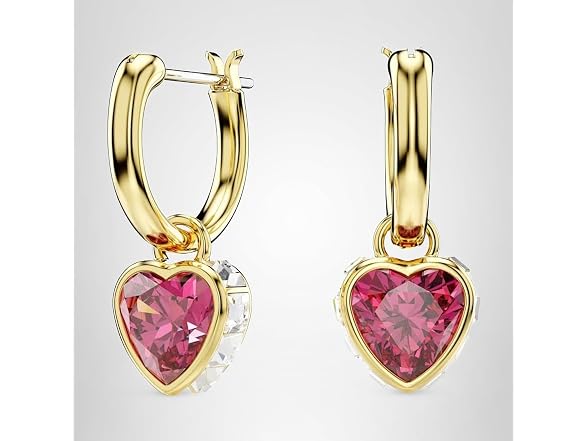 Swarovski Chroma Heart Drop Earrings