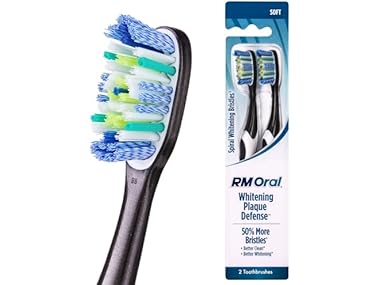 $3.99, Was $5.49, 27% Off! 2PK RM Oral Whitening Plaque Defense Soft Toothbrush dealfomo
