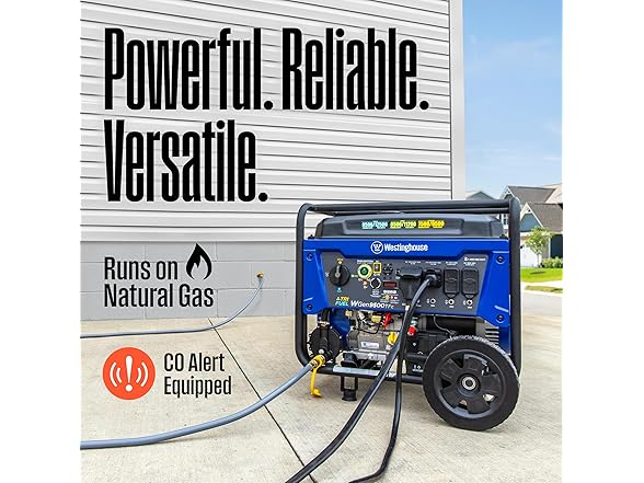 Westinghouse 12500W Tri-Fuel Backup Portable Generator