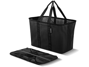 $23.99, Was $37.99, 36% Off! CleverMade EcoBasket 30L Collapsible Tote Basket 3 Pack BLK dealfomo