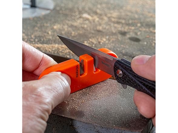 SMITH’S 3-Inch Folding Knife, Black Glass-Filled Handle