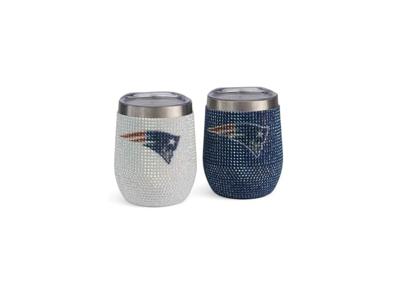 PATRIOTS Bling Wine Tumblers 2pk