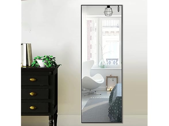Natsukage Full Length Wall Mirror with Stand