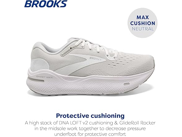 Brooks Mens Ghost Max Cushion Neutral