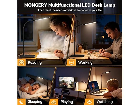 LINTYLE Touch Control Desk Lamp
