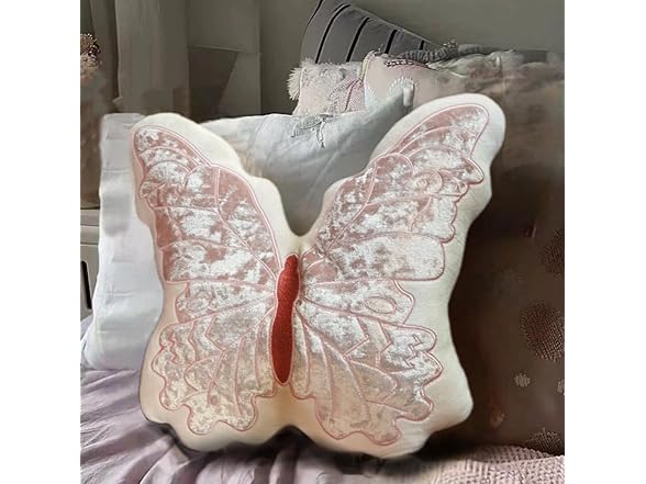 KIJISU Butterfly Throw Pillow