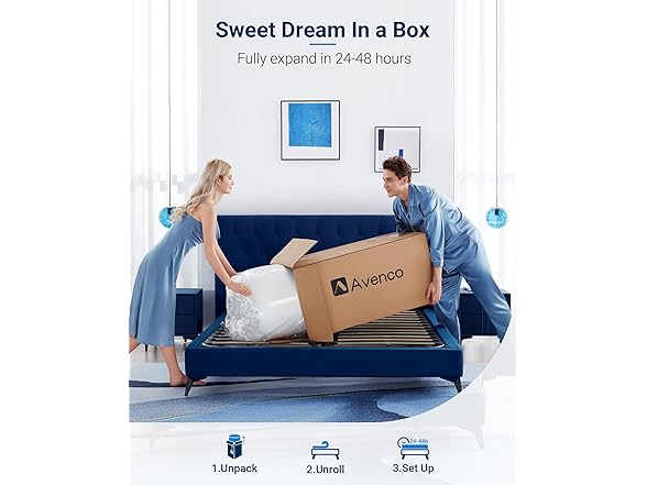 Avenco Gel Memory Foam Mattress Topper 2 Inch Twin