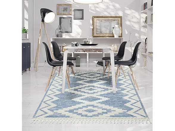 Moroccan Geometric Area Rug