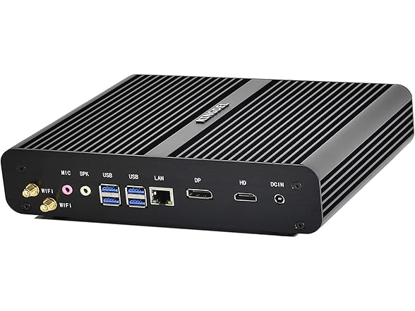 KINGDEL NC860 Fanless Mini PC, Slim Desk