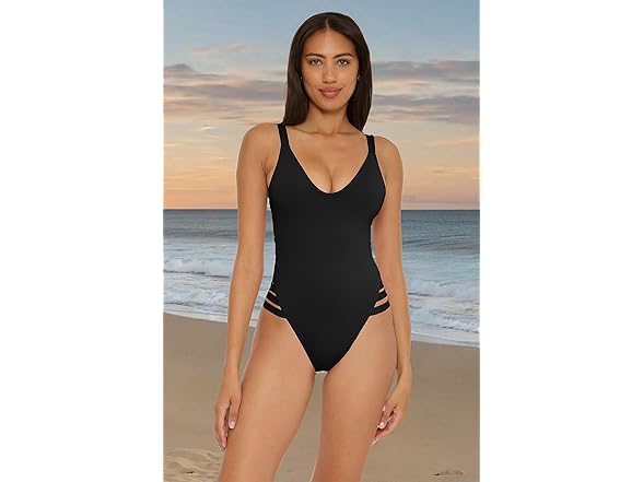 BECCA Women's Black Swimsuit (L)