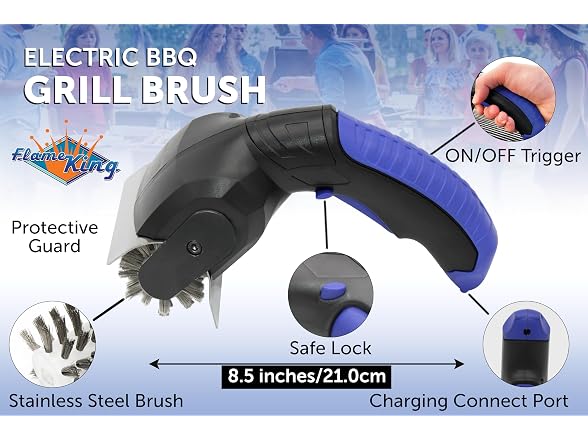 Flame King Electric BBQ Grill Brush