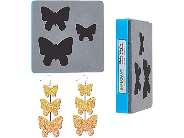 SUPERDANT 3 Sizes Butterfly Leather Cutting Die