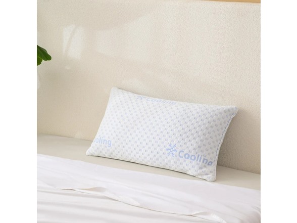 Spirit Linen Standard 2pk Cooling Memory Foam Pillows