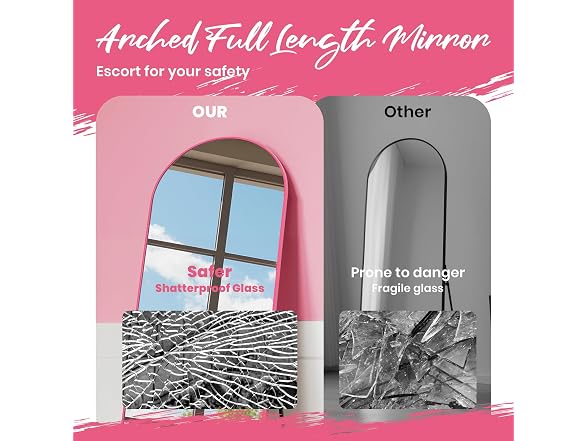 Anpark 28x71 Arched Full Length Mirror