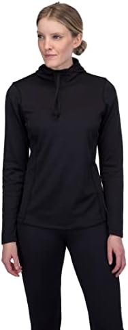 Spyder Women's Baselayer Hoodie, Black, Medium
