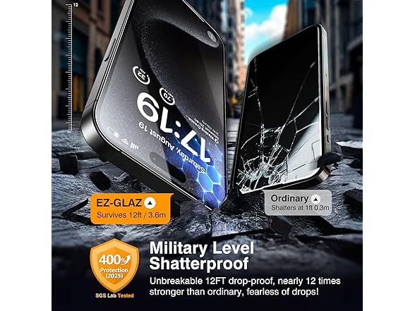 (4 PACK) EZ-GLAZ iPhone 15 PRO Screen Protector