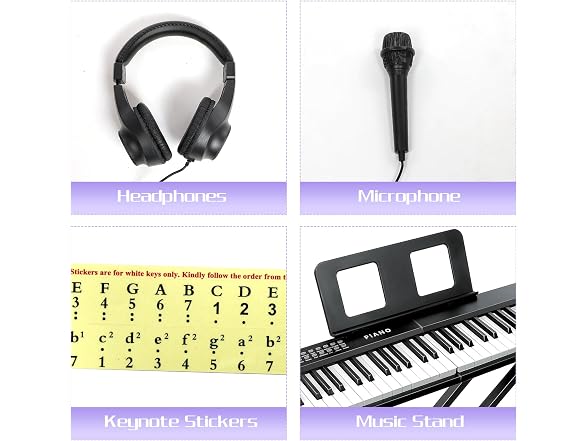 VEIYOUMO 88 Key SEMI-Weighted Piano