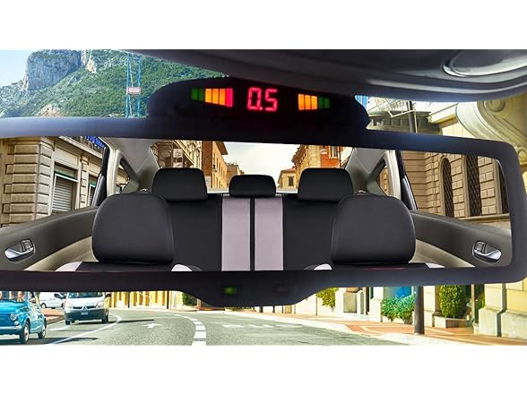 Zone Tech PS0001 Car Parking Sensors LED display Black