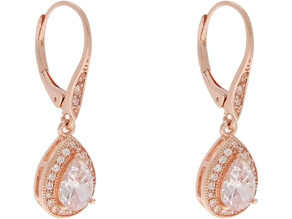 Anne Klein Rose Gold Drop Earrings