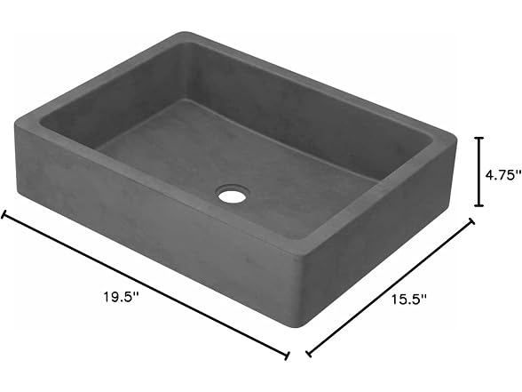 Native Trails NSL1915-S Nipomo Stone Bathroom Sink