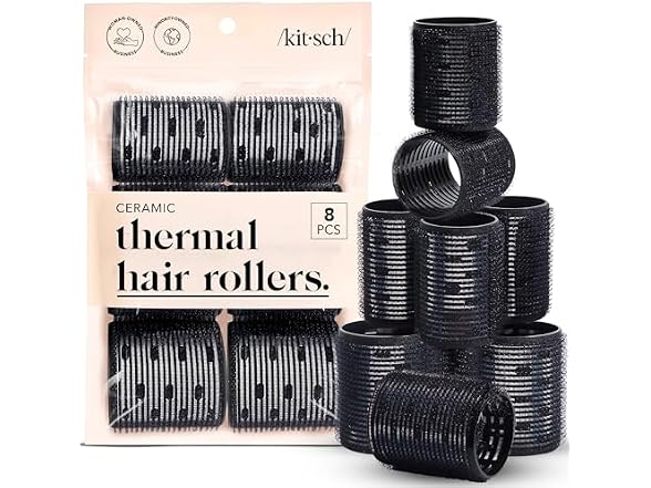 Kitsch Ceramic Thermal Hair Rollers for
