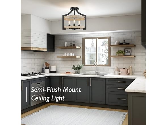 BesLowe Farmhouse Pendant Hanging Light