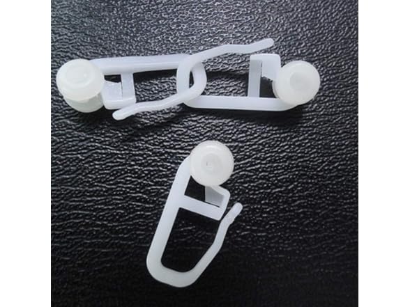 FOMIYES 50 Pcs Curtain Track Glider Hooks Pla