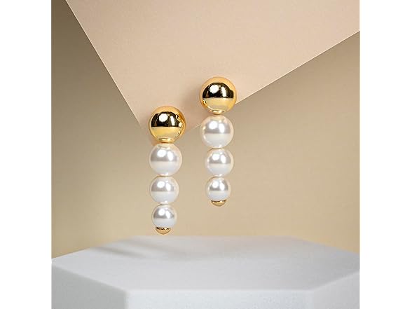 Amazon Essentials Pearl Drop Earrings