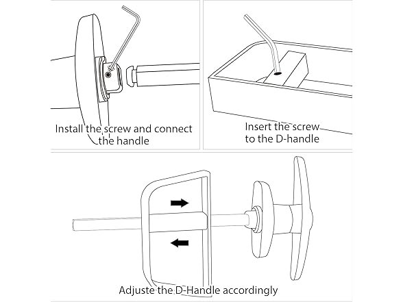 Shed Door Latch T-Handle Lock Kit