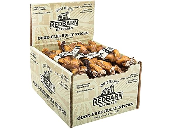 Redbarn Odor Free 7" Braided Bully Stick