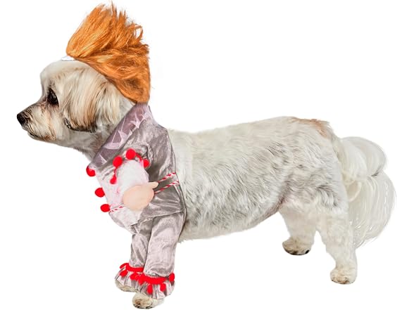 IT Movie: Pennywise Pet Costume for For Dogs 