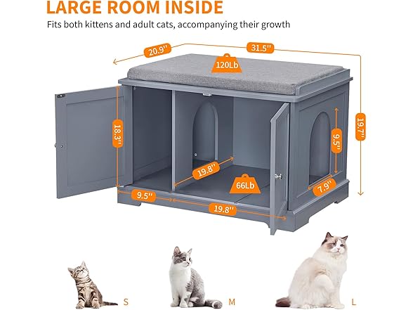 Cat Litter Box Enclosure Furniture